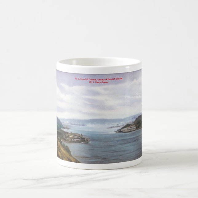 Wassergraben von Ferrol /Estuary of Ferrol ,(Zu Kaffeetasse (Mittel)