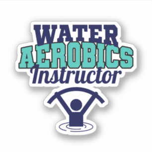 Wassergymnastik Wassersportliche Fitness Aufkleber