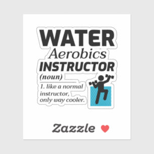 Wassergymnastik Wassersportliche Fitness Aufkleber