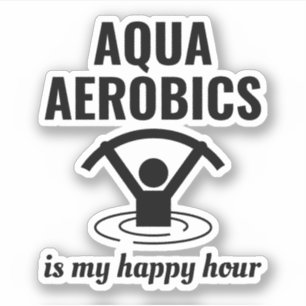Wassergymnastik Wassersportliche Fitness Aufkleber