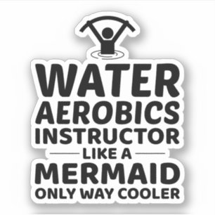 Wassergymnastik Wassersportliche Fitness Aufkleber