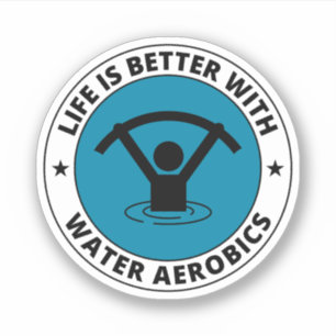Wassergymnastik Wassersportliche Fitness Aufkleber
