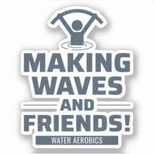 Wassergymnastik Wassersportliche Fitness Aufkleber