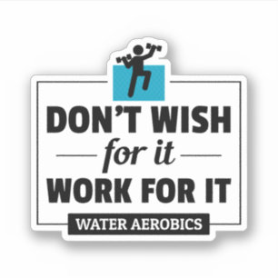 Wassergymnastik Wassersportliche Fitness Aufkleber