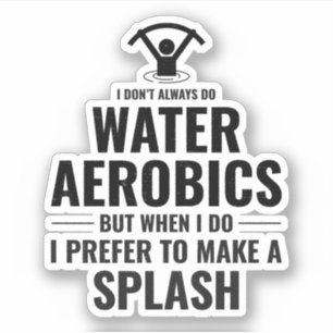 Wassergymnastik Wassersportliche Fitness Aufkleber