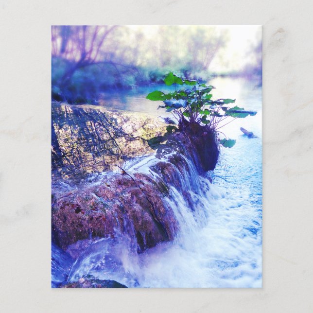 Wasserhahn auf der Gedenkkarte (Vorderseite)