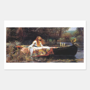 Wasserhaus Die Dame der Shalott Stickers