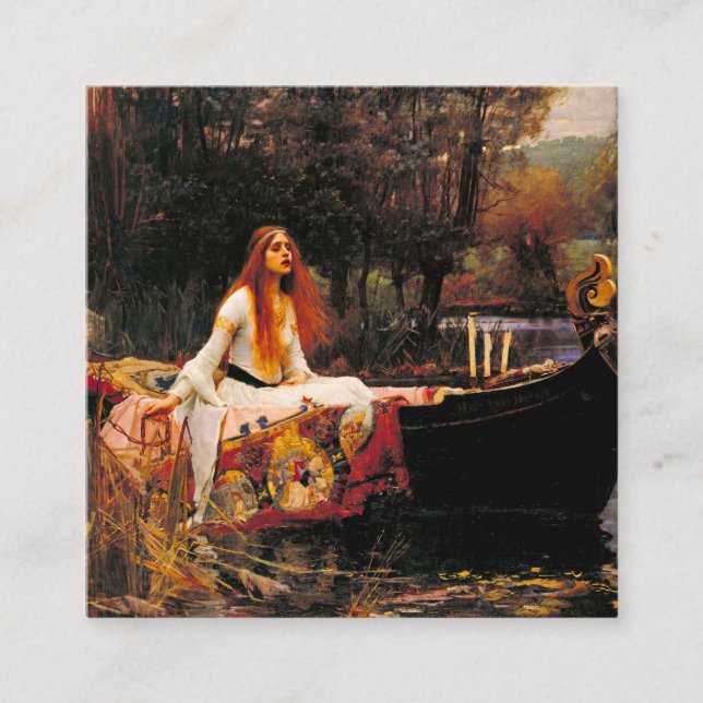 Wasserhaus Lady of Shalott Begleitkarte (Vorderseite)