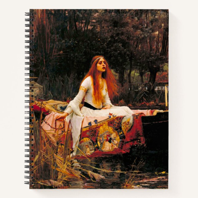 Wasserhaus Lady of Shalott Notizbuch (Vorderseite)