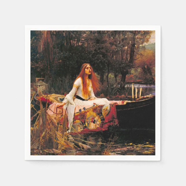 Wasserhaus Lady of Shalott Serviette (Vorderseite)