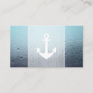 Wasserhaze monogramm nautischer Anker Treuekarte