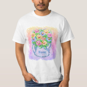 Wasserkanne Blumen T-Shirt