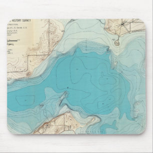 Wasserkarte Mendota Mousepad