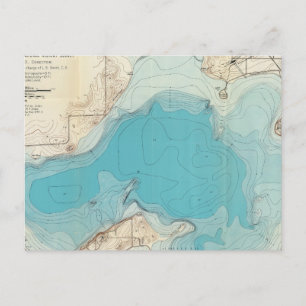 Wasserkarte Mendota Postkarte