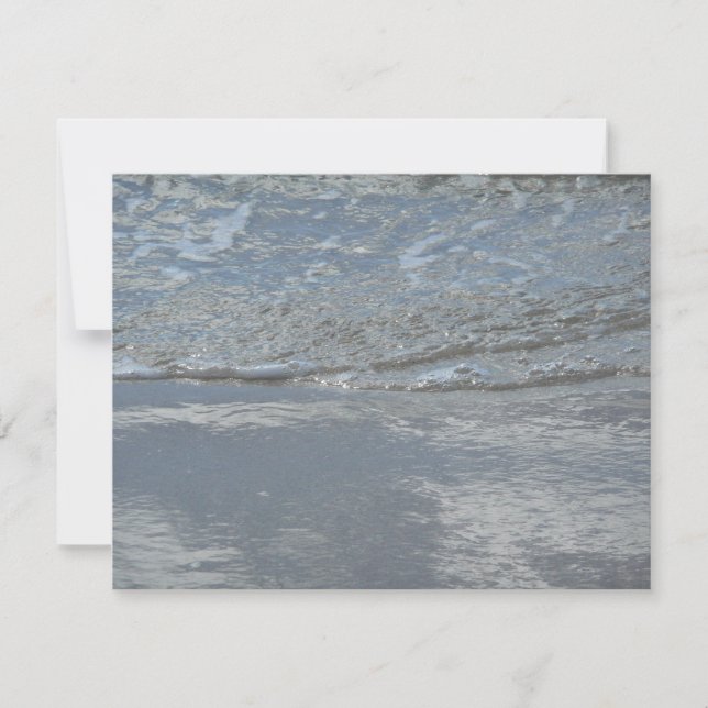 Wasserlappen auf Abstrakter Fotografie am Strand (Vorderseite)