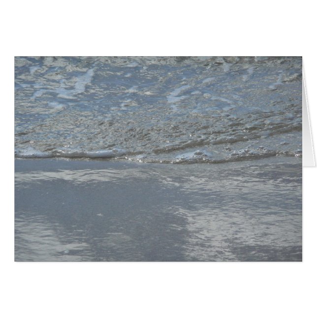 Wasserlappen auf Abstrakter Fotografie am Strand (Vorderseite (Horizontal))