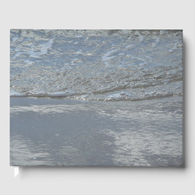 Wasserlappen auf Abstrakter Fotografie am Strand Gästebuch (Vorderseite)