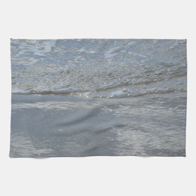 Wasserlappen auf Abstrakter Fotografie am Strand Geschirrtuch (Horizontal)