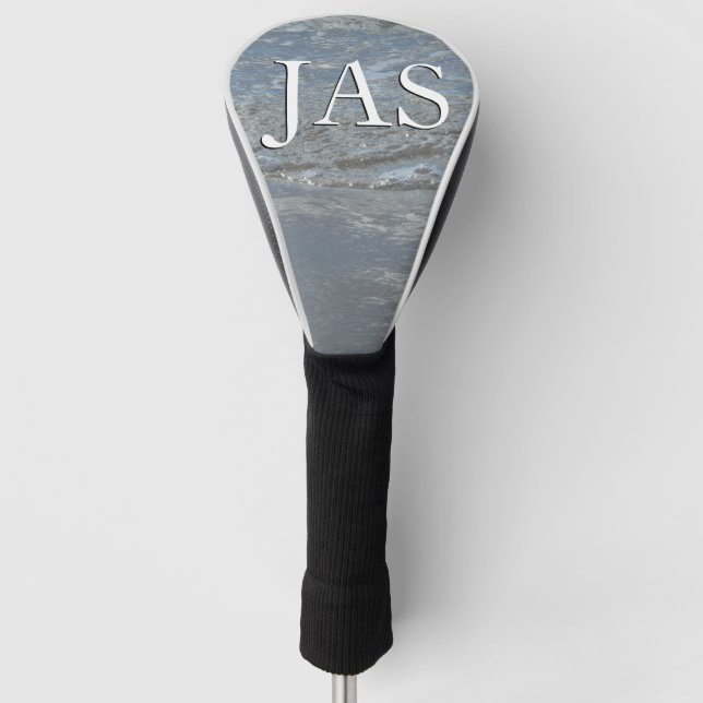 Wasserlappen auf Abstrakter Fotografie am Strand Golf Headcover (Vorderseite)