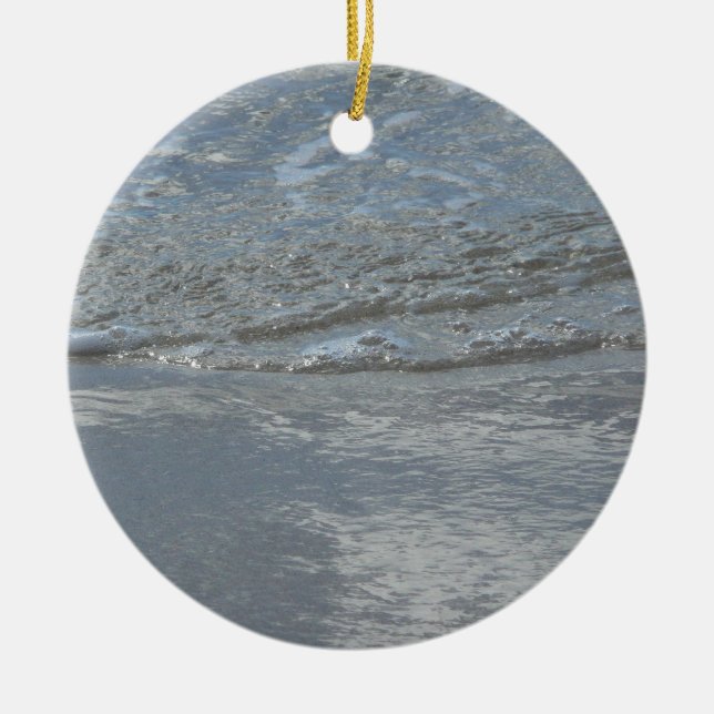 Wasserlappen auf Abstrakter Fotografie am Strand Keramikornament (Vorne)