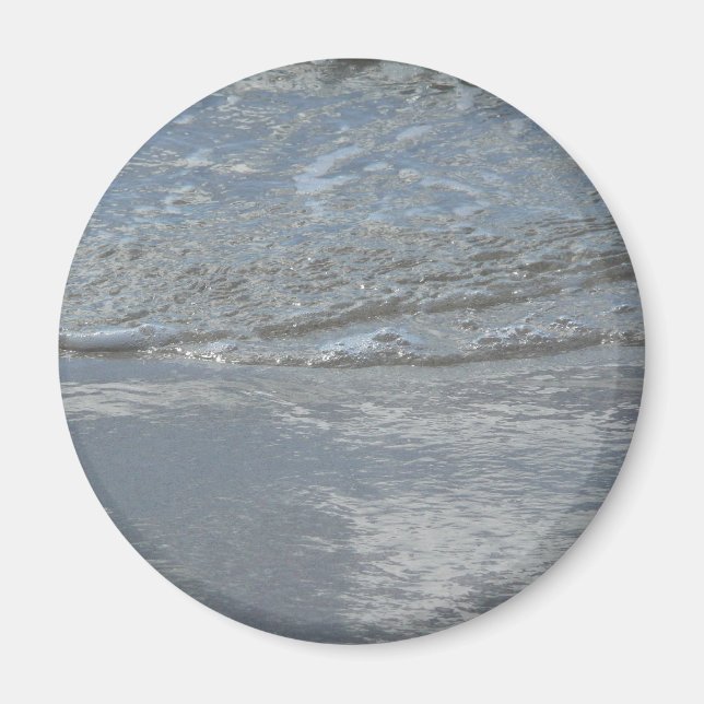 Wasserlappen auf Abstrakter Fotografie am Strand Magnet (Vorne)