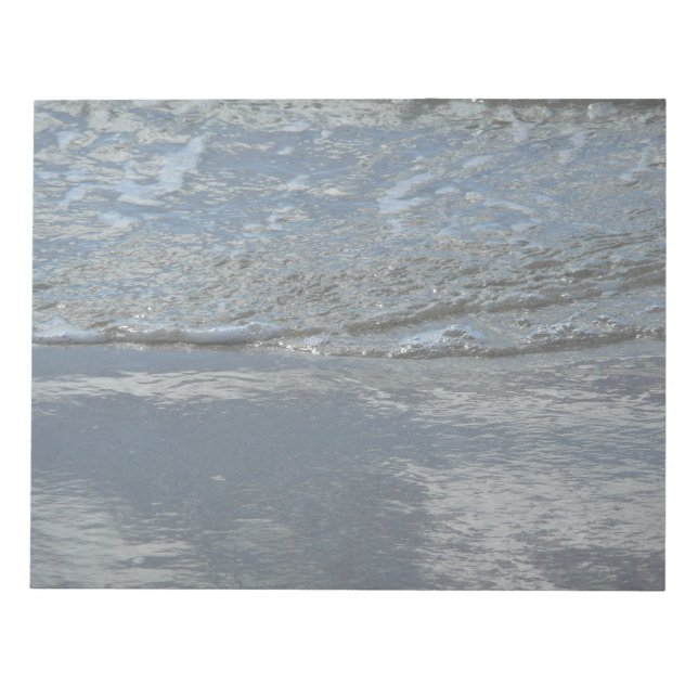 Wasserlappen auf Abstrakter Fotografie am Strand Notizblock (Vorderseite)