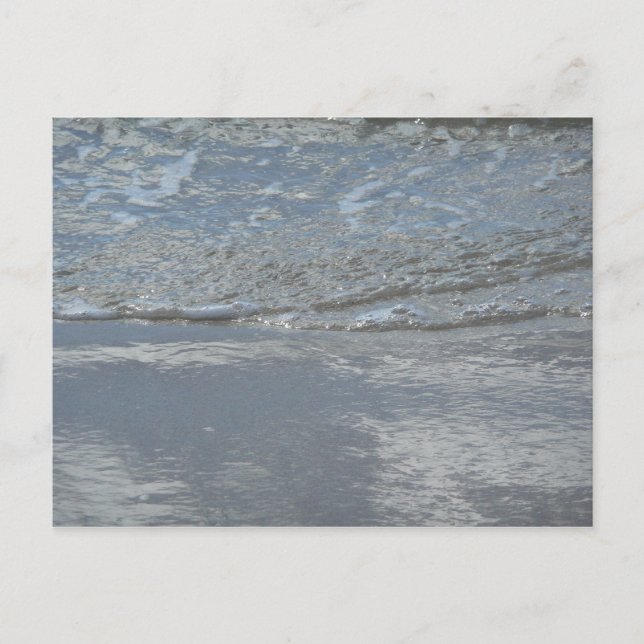 Wasserlappen auf Abstrakter Fotografie am Strand Postkarte (Vorderseite)