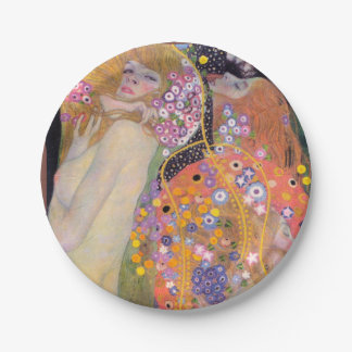 Wasserläufer, Gustav Klimt Pappteller