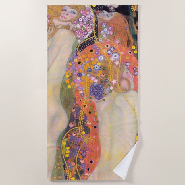 Wasserläufer, Gustav Klimt Strandtuch (Vorderseite)
