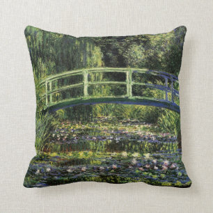 Wasserläufer und Japanische Brücke Kissen