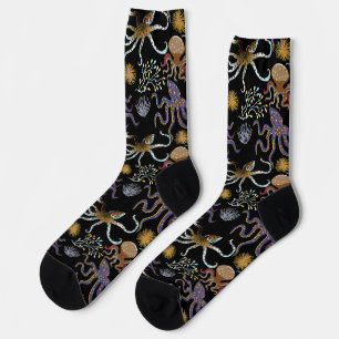 Wasserlebewesen Muster   Ozean Unterwasserleben 29 Socken