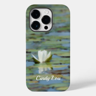 Wasserlilie Blume Wasserfarbe Handy Fall Case-Mate iPhone 14 Pro Hülle