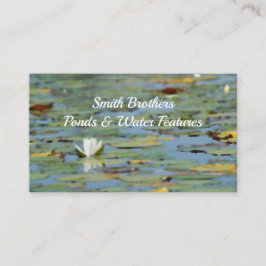 Wasserlilie Blume Wasserfarben Business Cards Visitenkarte