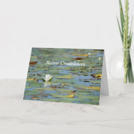Wasserlilie Blume Wasserfarben - Sympathie Karte