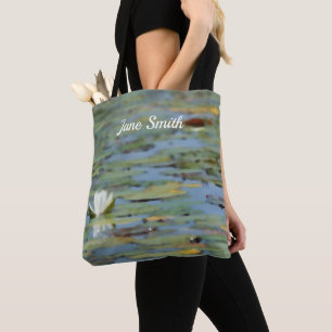 Wasserlilie Blume Wasserfarbene Tasche