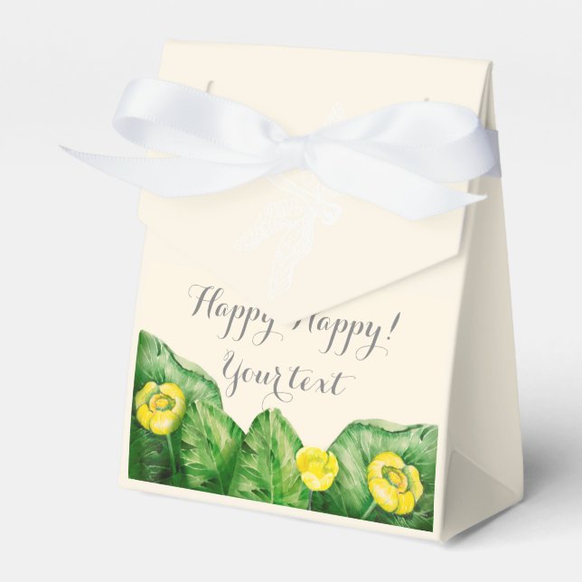 Wasserlilie Geschenkschachtel (Vorderseite)