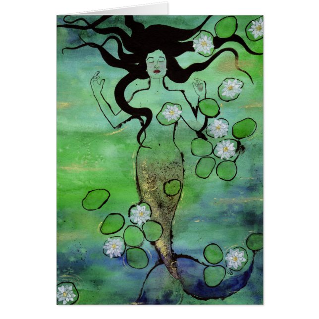 Wasserlilie-Karte (Vorne)