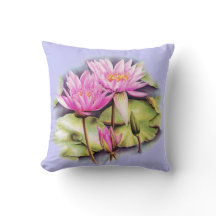 Wasserlilie, kunstvoll, botanisch