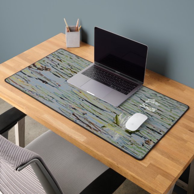 Wasserlilie Lake Wildblume Desk Mat Schreibtischunterlage (Büro 2)