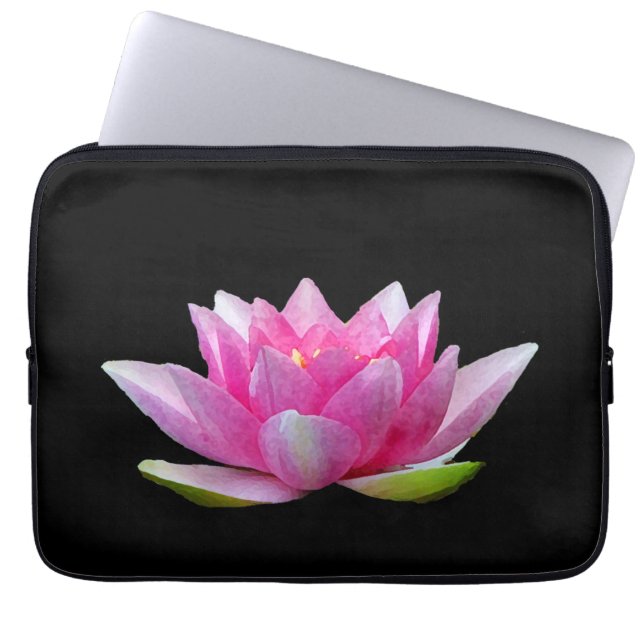 Wasserlilie Laptopschutzhülle (Vorderseite)