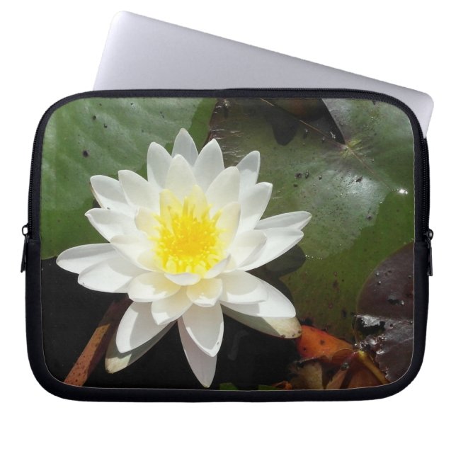 Wasserlilie Laptopschutzhülle (Vorderseite)
