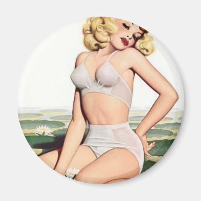 Wasserlilie Magnet (Vorne)