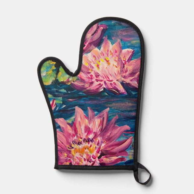 Wasserlilie Ofenhandschuh (Vorderseite)