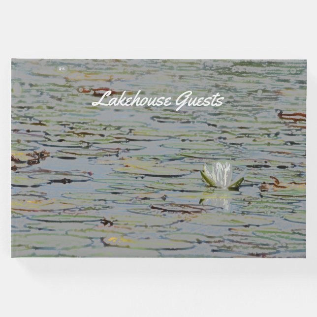 Wasserlilie Pond Blume I Gästebuch (Vorderseite)