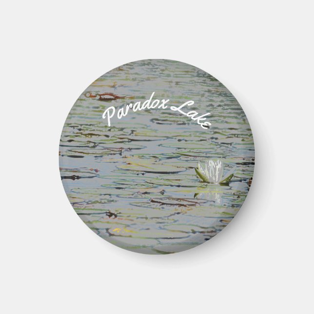 Wasserlilie Pond Blume I Magnet (Vorne)