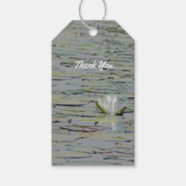 Wasserlilie Pond Lake Blume I Geschenk Tag Geschenkanhänger