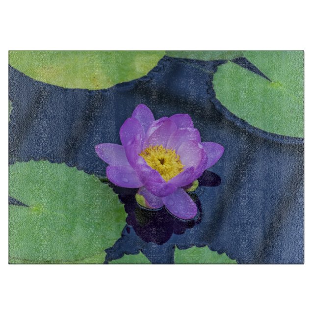 Wasserlilie Schneidebrett (Vorderseite)