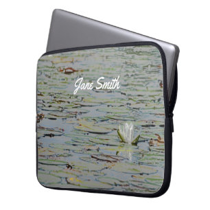 Wasserlilie See Blume I Laptopschutzhülle