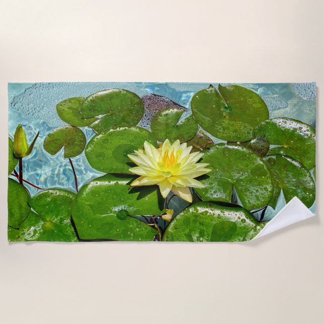 Wasserlilie Strandtuch (Vorderseite)