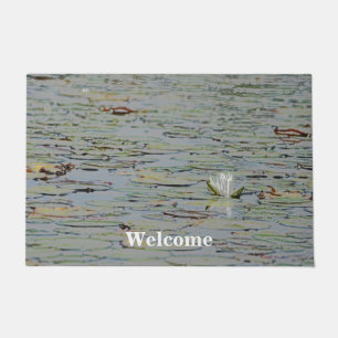 Wasserlilie Teichsee Blume I Tor Mat Fußmatte